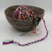 This shows the scissors hanging on the outside but still attached with ribbon. Sitting on the inside is a 35-yard ball of my fabric rope. This shows the scissors hanging on the outside but still attached with ribbon. Sitting on the inside is a 35-yard ball of my fabric rope.